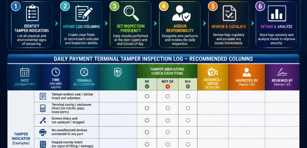 How to Build a Daily Payment Terminal Tamper Inspection Log