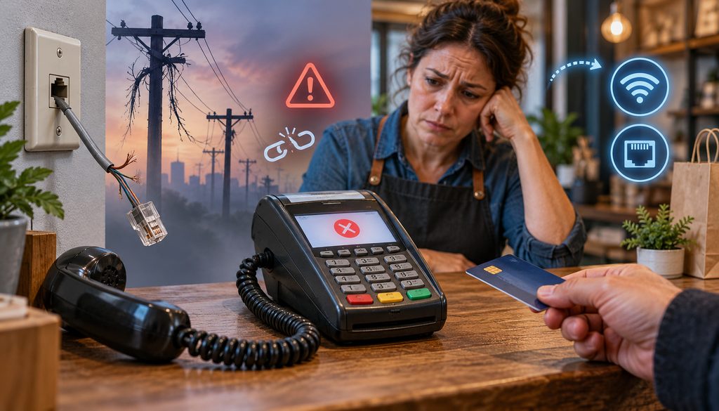 Dial-up credit card terminal struggling with an unreliable VoIP connection